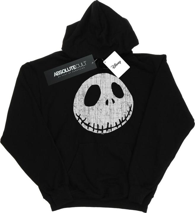 Actual product image Disney Mens Nightmare Before Christmas Jack Cracked Face Hoodie (L)