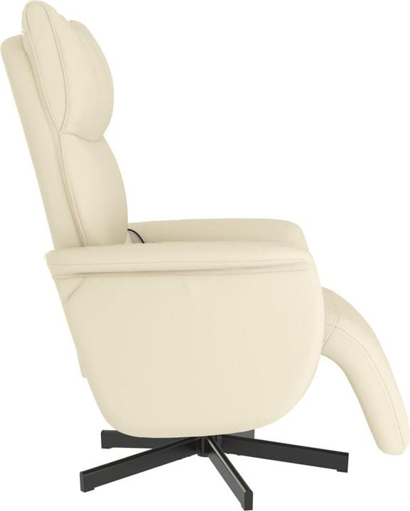 Produktbild VidaXL Massagesessel mit Fussteil Creme Kunstleder,Farbe