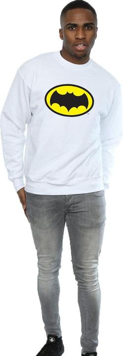 Actual product image Mens Batman TV Series Logo Cotton Sweatshirt (XL)