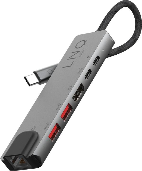Produktbild LINQ Connects 6in1 Pro USB-C Multiport Hub (USB-C, 4 Ports)