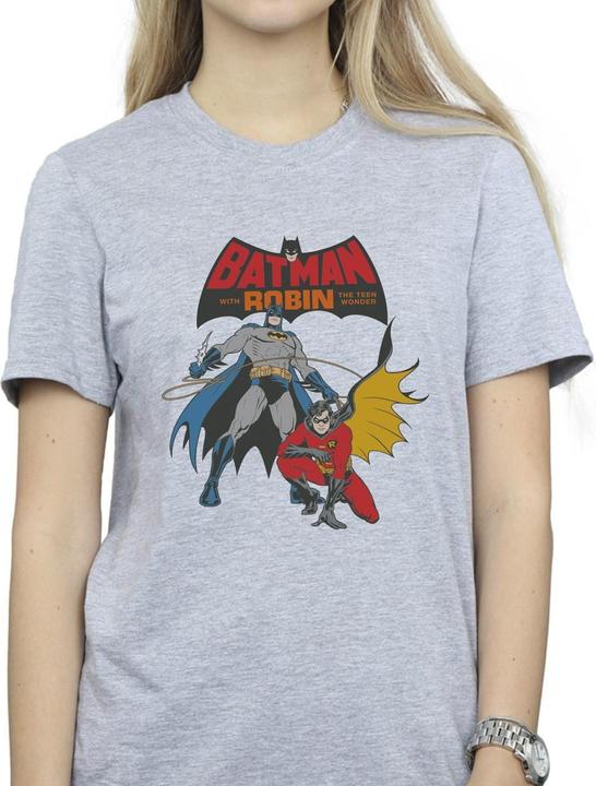 Immagine prodotto Femme/Les femmes Batman et Robin - T-shirt boyfriend en coton (4XL)