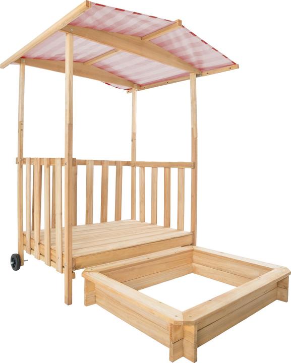 Immagine prodotto tectake Sabbionaia con veranda e tetto 106 x 105 x 137 cm