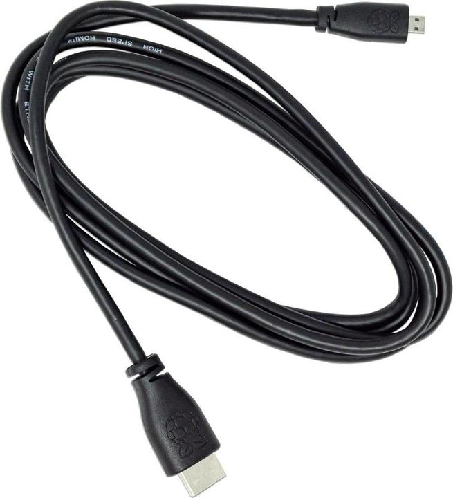 Raspberry Pi Official cable Micro-HDMI to HDMI Black, 2m