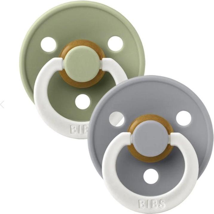 Immagine prodotto Bibs Nuggi Colour 2 PACK Latex Symmetrical 6-12m Sage GLOW Cloud GLOW (2 x, 6 - 12 M.)