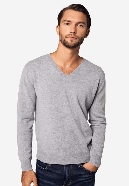 Image du produit Bellemere Pullover Solid V-Neck Merino-Cashmere Sweater (S)