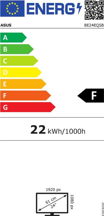 Energie-Label ASUS BE24EQSB (1920 x 1080 Pixel, 23.80")