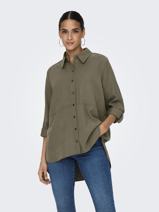 Immagine prodotto JdY Vestibilità regolare Colletto a camicia Polsini ripiegati Taglio delle maniche voluminoso Camicia (S)