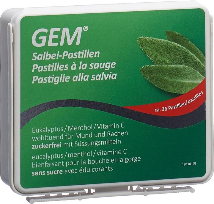 Immagine prodotto GEM Pastiglie di salvia senza zucchero (36 Pezzo/i)