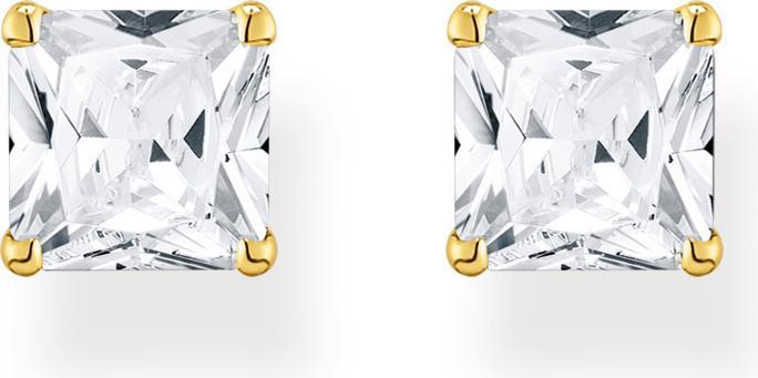 Immagine prodotto Thomas Sabo Orecchini con pietra bianca in oro (Argento 925, Doratura in oro giallo 750)