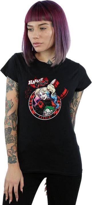 Image du produit - T-shirt HARLEY QUINN JOKER PATCH - Femme (M)