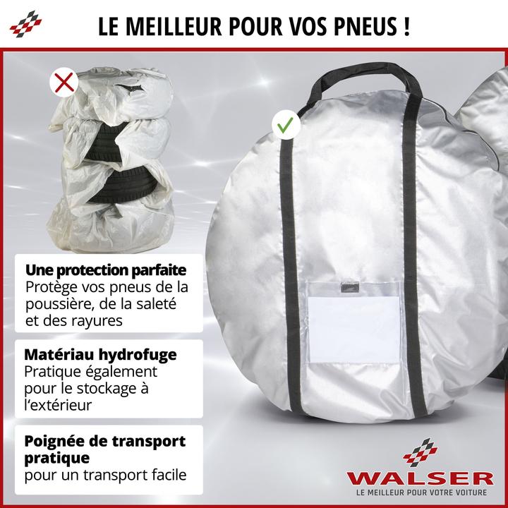 Immagine prodotto Walser Set di 2 borse per pneumatici taglia M, robusta e impermeabile copertura protettiva per pneumatici