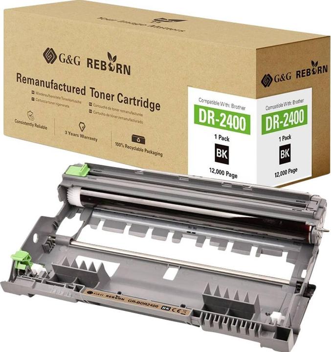 Actual product image G&G Drum replaces Brother DR-2400 Compatible Black 12000 pages Reborn rema