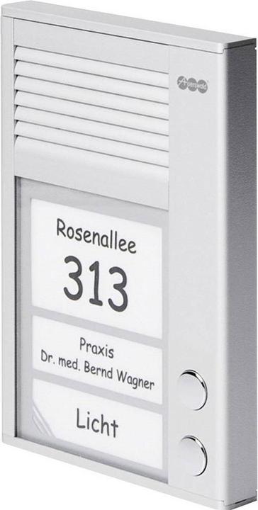 Immagine prodotto Auerswald TFS-Dialog 202 per estensione a/b / 2 pulsanti a campana / alloggiamento slim-line / p... (Cablato)