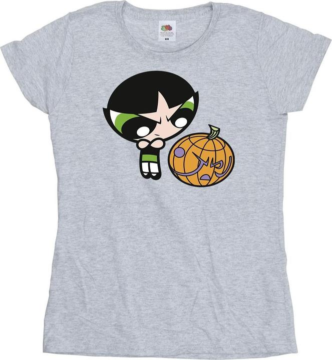 Actual product image The Powerpuff Girls Womens/Ladies Girls Buttercup Pumpkin Cotton T-Shirt (XL)