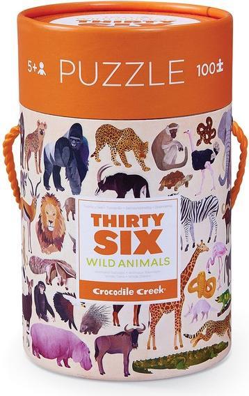 Image du produit Crocodile Creek Puzzle animaux sauvages (100 pièces)