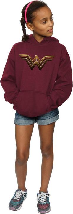 Image du produit - Sweat à capuche JUSTICE LEAGUE MOVIE WONDER WOMAN EMBLEM - Fille (128)