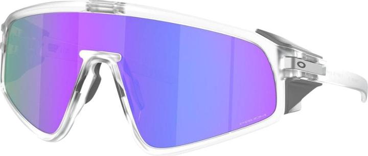 Actual product image Oakley Latch Panel sports glasses (Matte Clear, Prism purple)