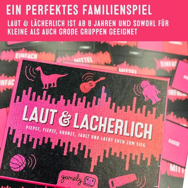 Actual product image Gamely LAUT & LAECHERLICH - Beeps, squeaks, grunts, howls and laughs your way to victory (German)
