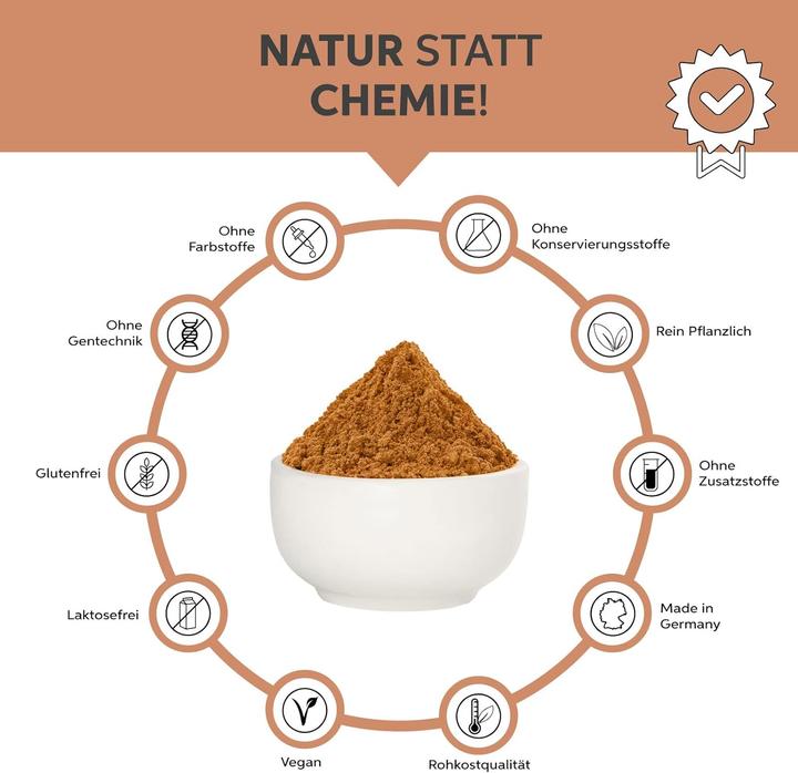 Image du produit Eltabia Poudre de guarana bio du Brésil | Caféine naturelle en qualité crudité premium pour remplacer le (Poudre, 200 g)