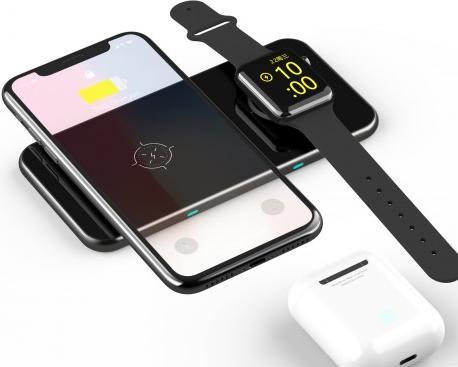 Actual product image Swissten Wireless CHARGER 2in1 Black