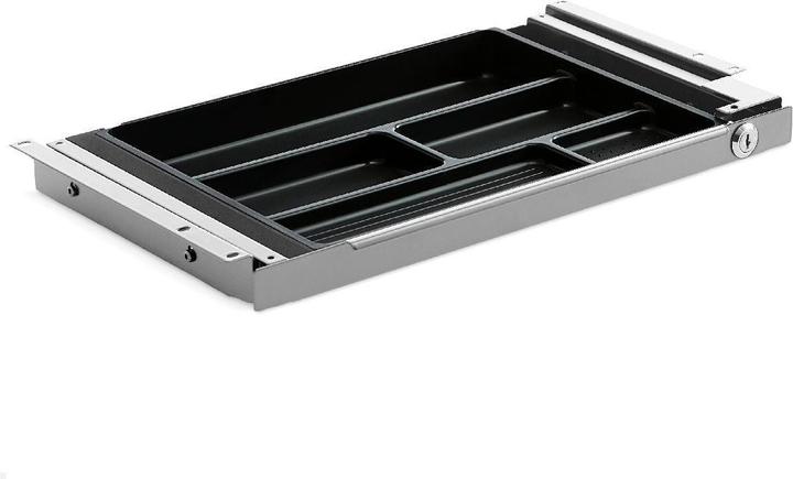 Actual product image TecLines TUS004A Pull-out underbench drawer S lockable, silver