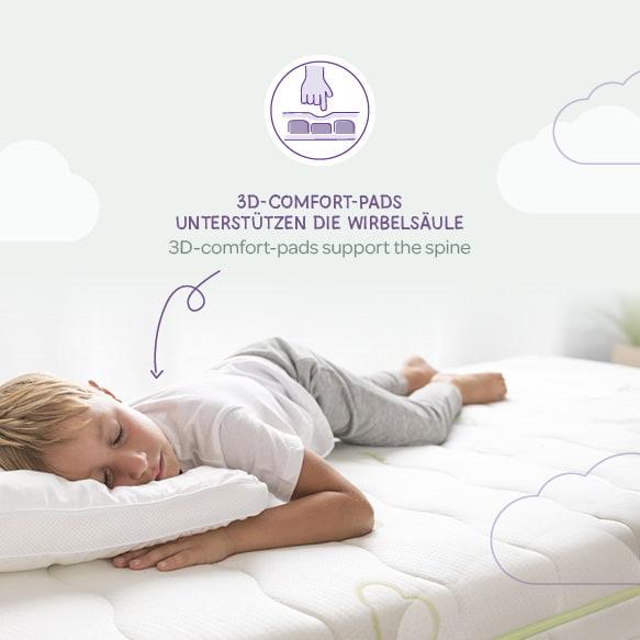 Actual product image Träumeland Octasmart XL children's and youth bed mattress (140 x 200 cm)