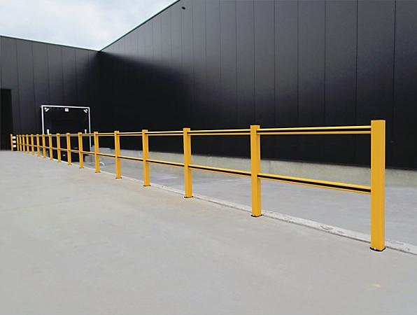 Immagine prodotto kaiserkraft Barriera modulare FLEX IMPACT, montanti gialli - traverse gialle/nere, larghezza