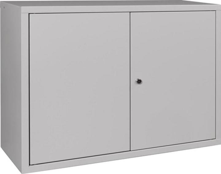 HP Autozubehör Hängeschrank H600xB800xT300 mm Vollblech, 1 Boden Stahlblech lichtgrau, RAL 7035/lichtgrau, RAL 7035 (80 cm, 600 cm)