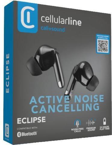 Immagine prodotto Cellularline Cellular Line ECLIPSE Auricolari In-Ear Wireless con (ANC, 6 h, Senza fili)