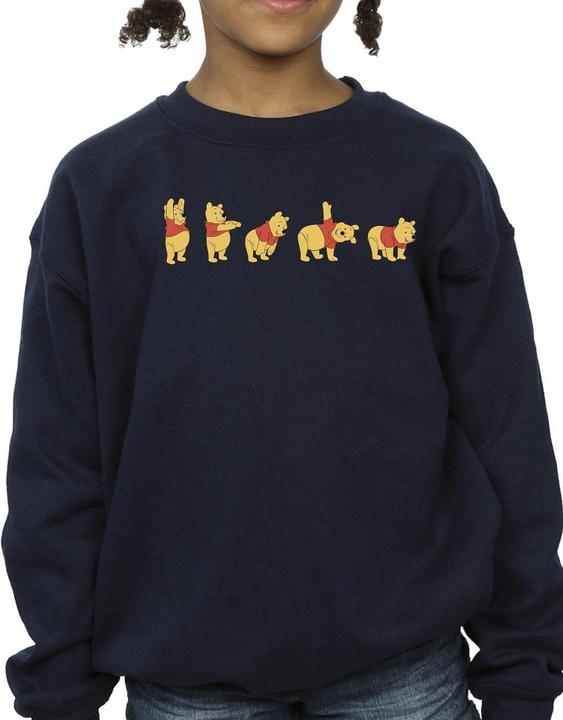 Actual product image Disney Girls Winnie The Pooh Stretching Sweatshirt (140, 146)