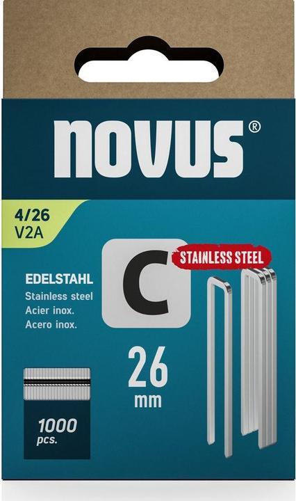 Actual product image Novus Narrow back clamps C 4 26mm V2a