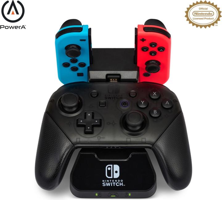 PowerA Stazione di ricarica per controller per Nintendo Switch (Switch, Switch OLED)