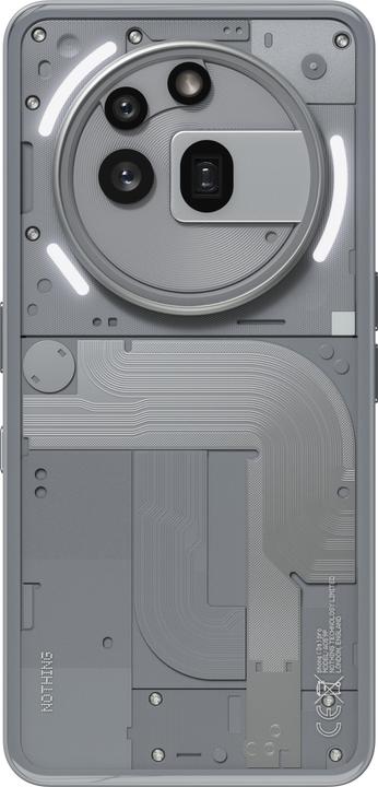 Actual product image Nothing Phone (3a) Pro (256 GB, Silver, 6.77", Dual SIM, 50 Mpx, 5G)