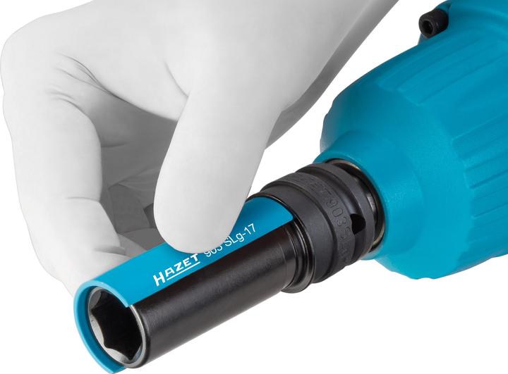 Actual product image HAZET Impact socket ∙ hexagon 903SLG-17 ∙ Square, hollow 12.5 mm (1/2 inch) ∙ Outside hexagon tract… (17 mm)
