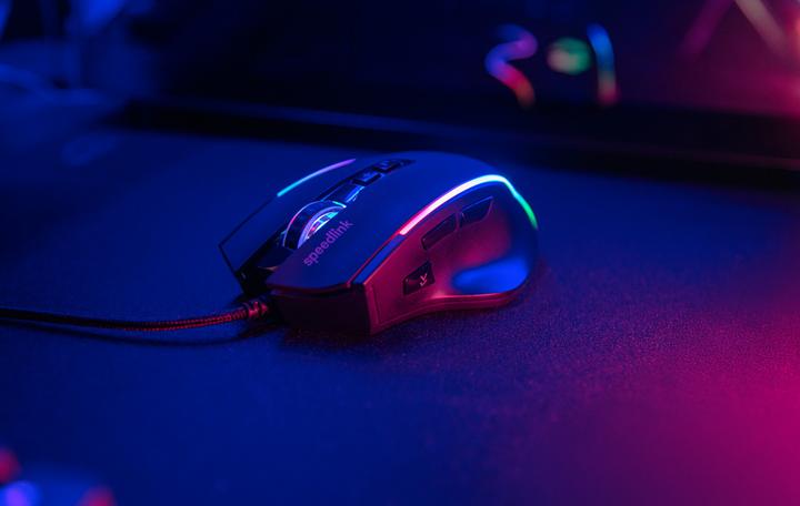 Immagine prodotto Speedlink DECUS NX RGB Gaming Mouse, rubber-black (Cablato)