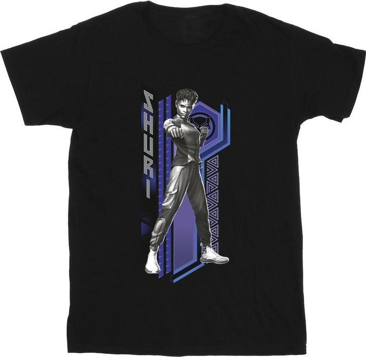 Image du produit - T-shirt BLACK PANTHER WAKANDA FOREVER SHURI POSE - Homme (L)