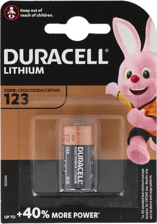 Duracell Battery CR123A, DL123A (1 pcs., CR123A, 1400 mAh)
