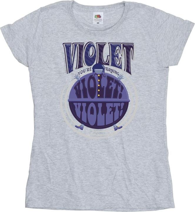 Immagine prodotto Willy Wonka & the Chocolate Factory Violet Turning Violet Maglietta Donna (S)