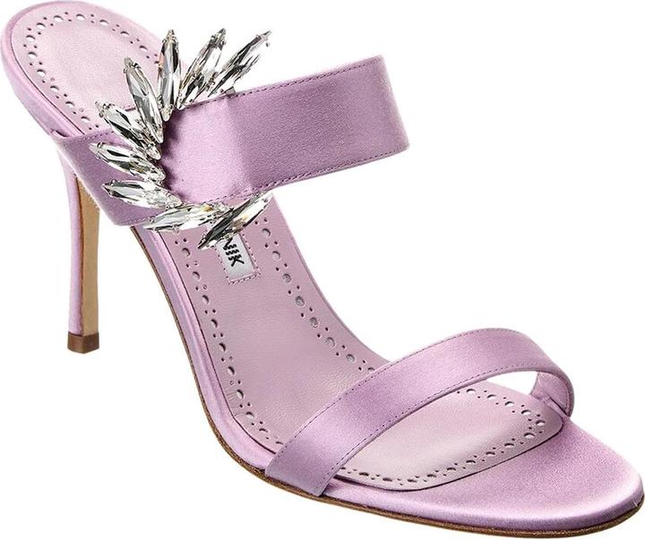 Manolo Blahnik Chivela 090 Sandals (38)