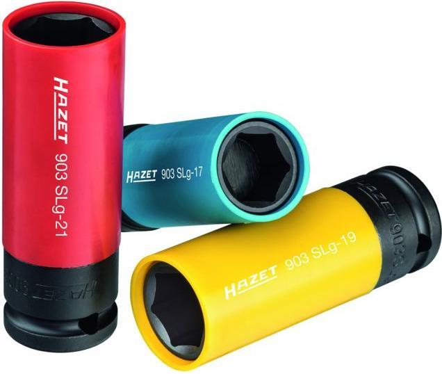 Actual product image HAZET Impact socket ∙ hexagon 903SLG-17 ∙ Square, hollow 12.5 mm (1/2 inch) ∙ Outside hexagon tract… (17 mm)