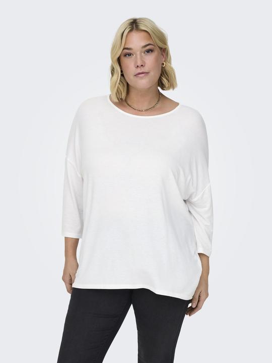 Produktbild Only Locker geschnittenes Curvy Oberteil mit 3/4-Ärmeln Top (54)
