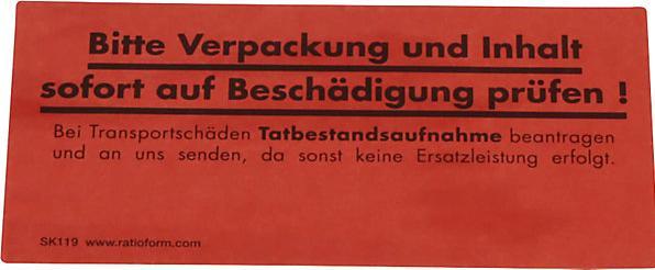 Image du produit kaiserkraft Étiquettes de signalisation, impression 'Bitte Verpackung und Inhalt sofort auf