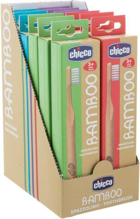 Immagine prodotto Chicco Spazzolino da denti di bambù 3 anni+ italiano/francese/tedesco (Morbido, 1 x)
