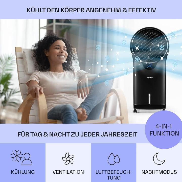 Actual product image Klarstein Air conditioner pitch black