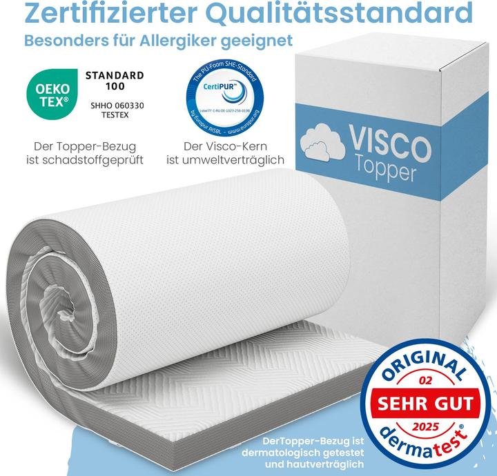 Image du produit Bestschlaf Visko-Mineralschaum Matratzenauflage, Höhe 4 cm (120 x 200 cm)