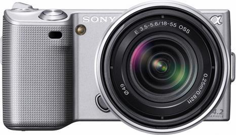 Sony NEX-5K, 14 MP, 7fps, FullHD Movie, 18-55mm KIT, Silber