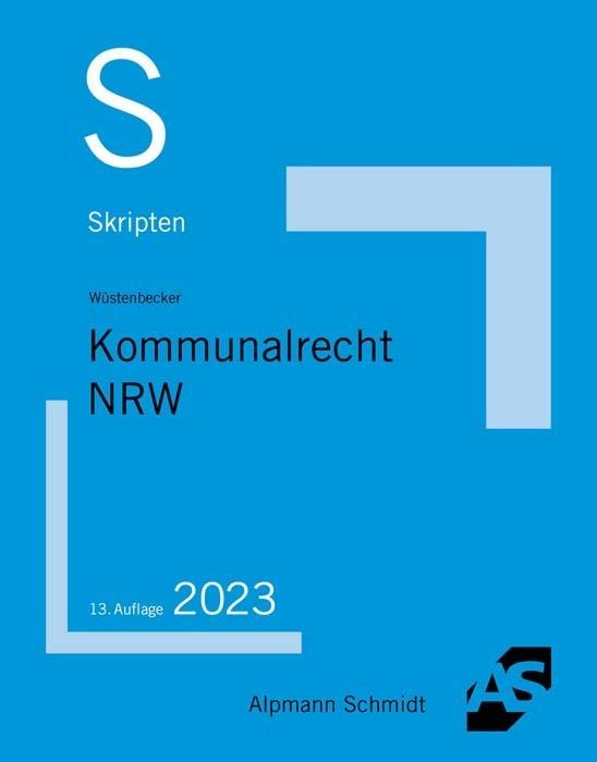 Actual product image Skript Kommunalrecht NRW (German, Horst Wüstenbecker, 2023)