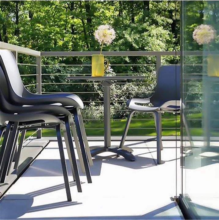 Produktbild Hartman Sophie Studio HPL Bistro Table 68x68cm Flip Xerix frame, Antracite HPL / (203704) (68 cm)