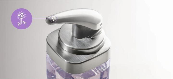 Image du produit Simplehuman Distributeur de savon 444 ml, argent/transparent