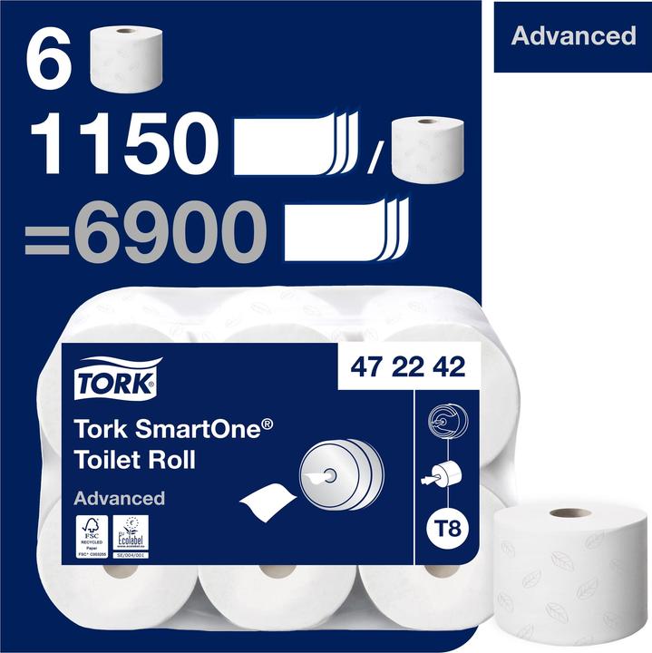 Actual product image Tork SmartOne Toilet Roll 6x207 (6 x)